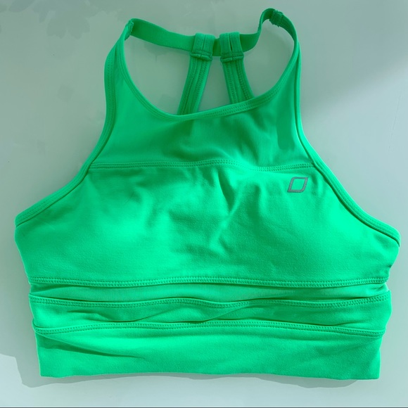 Lorna Jane Other - Lorna Jane - Neon Green crop top/sports bra - S